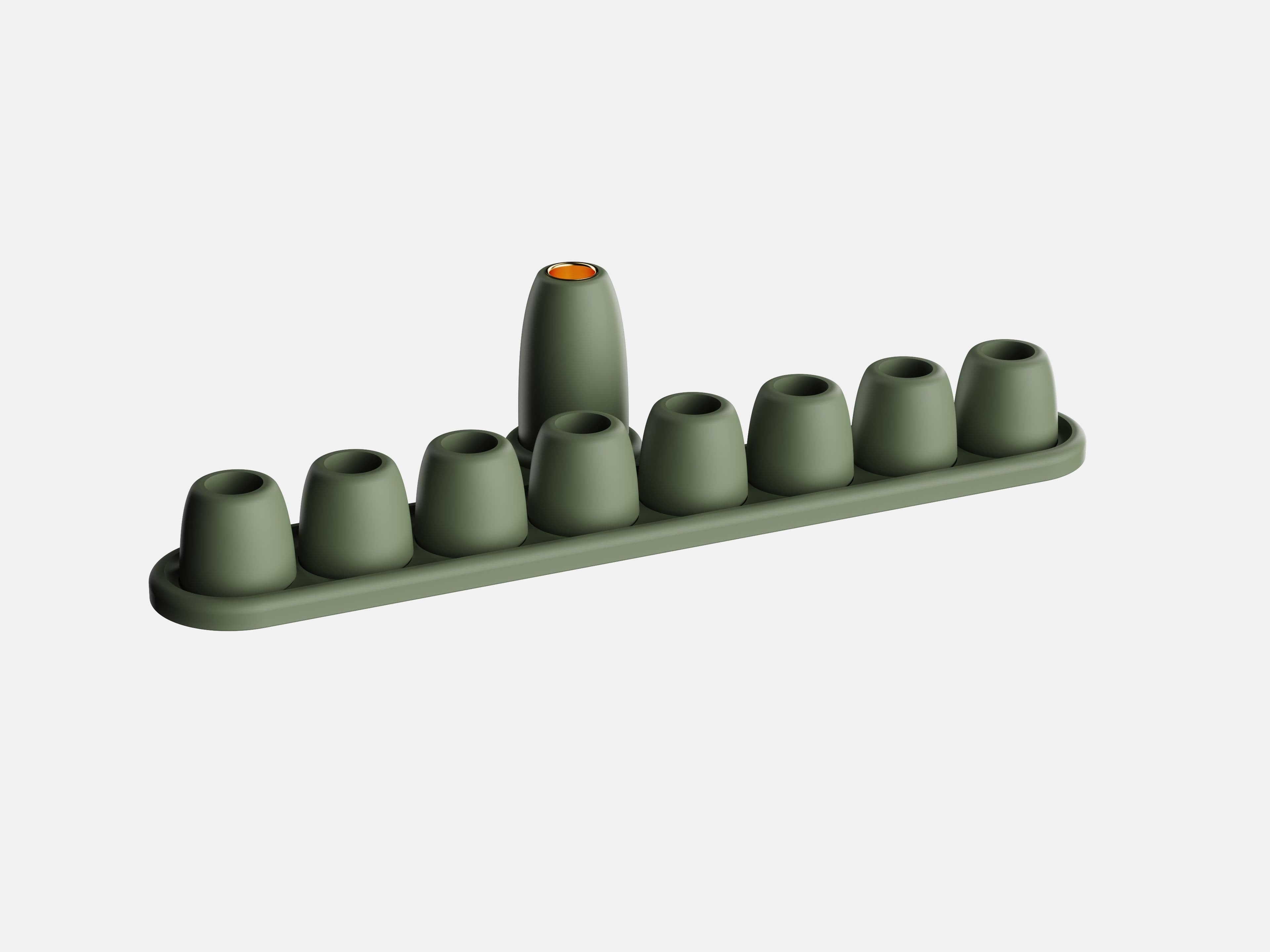 Pebble Menorah